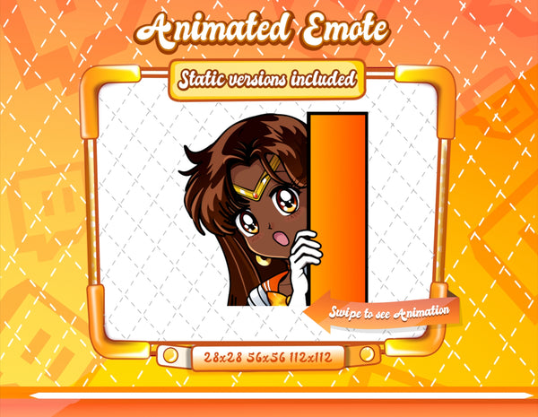 Animated 90's Anime Glam emotes V1