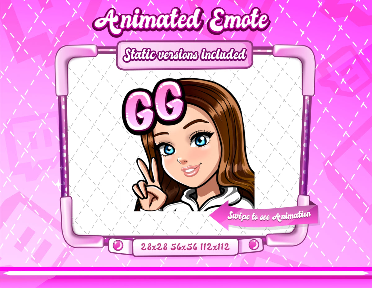 Animated Cartoon Glam emotes V3