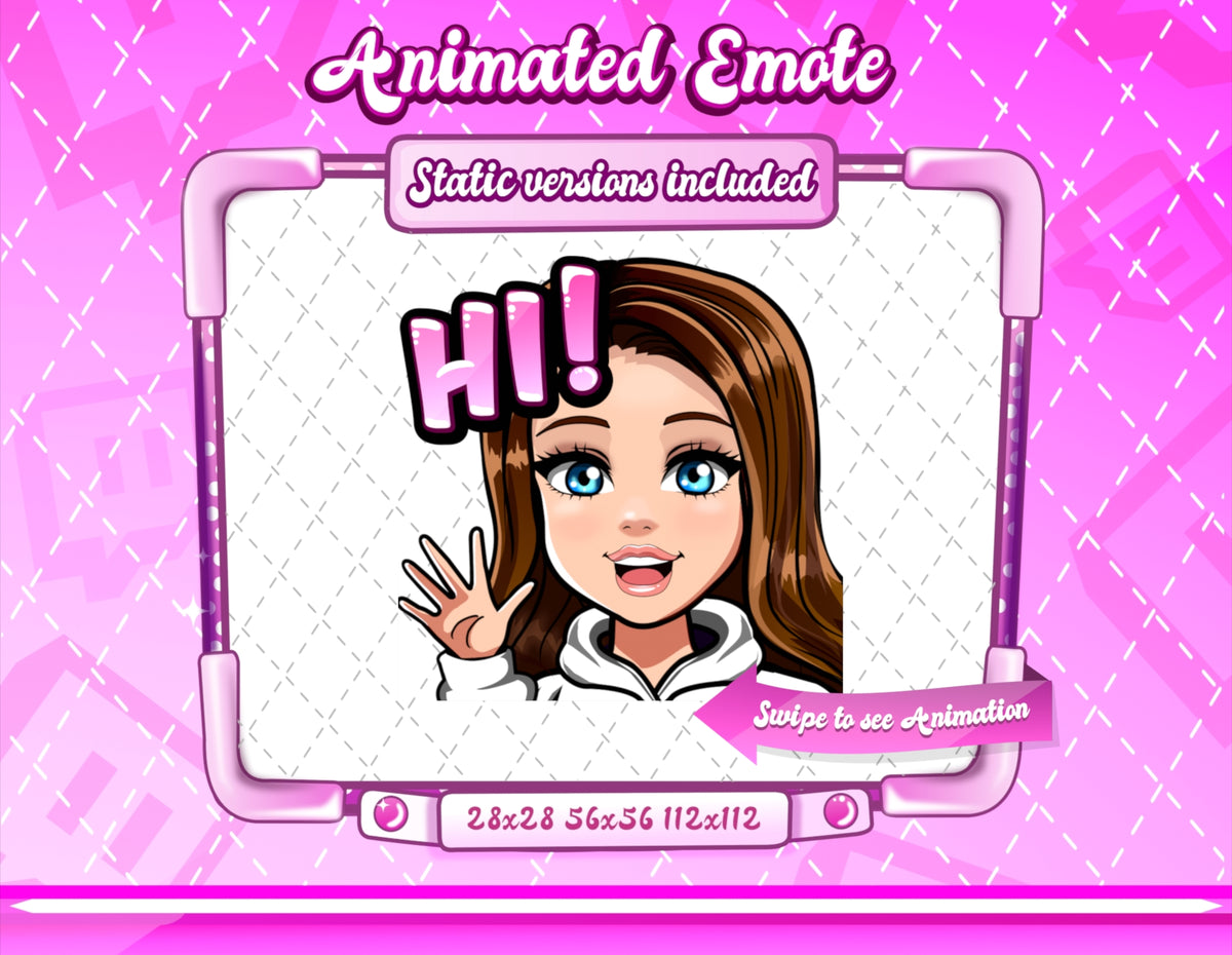 Animated Cartoon Glam emotes V3