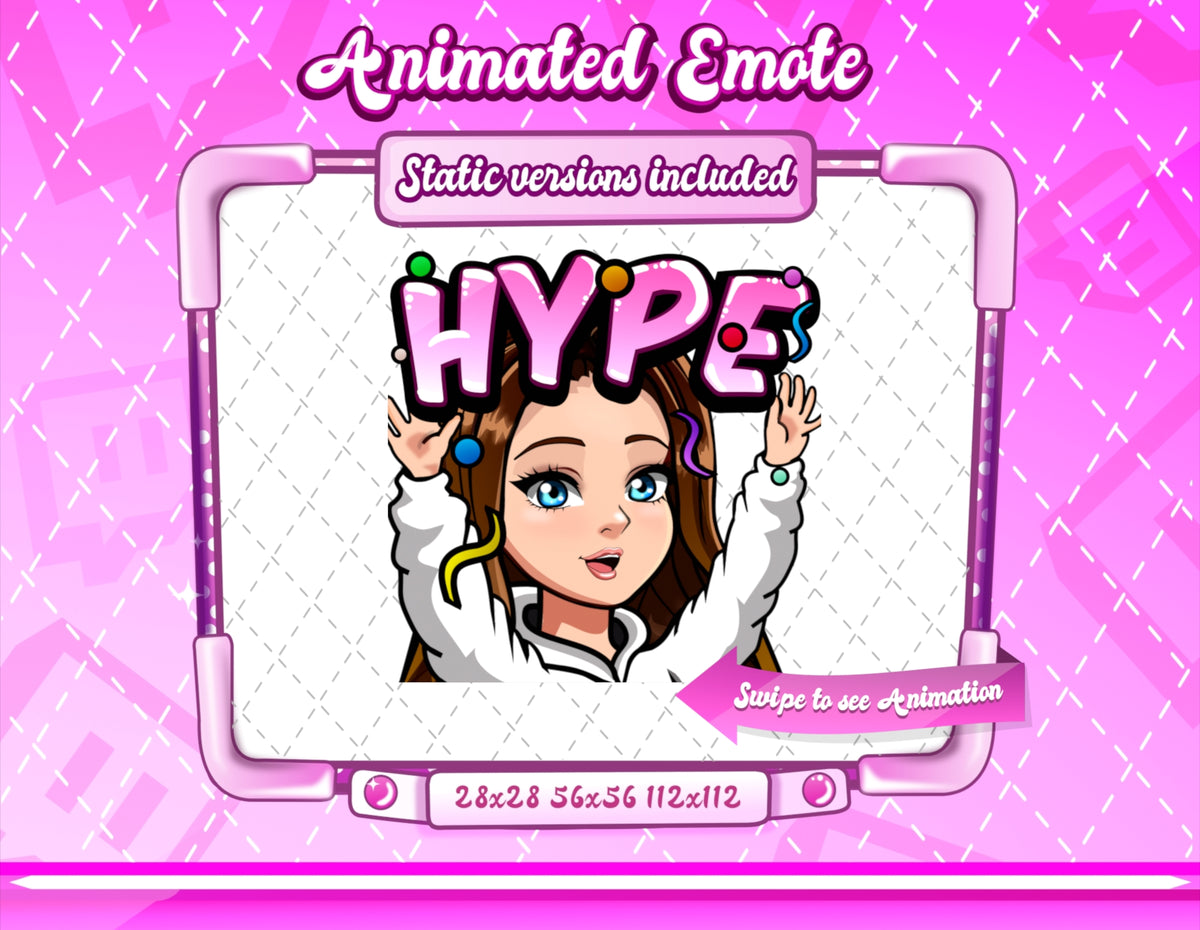 Animated Cartoon Glam emotes V3