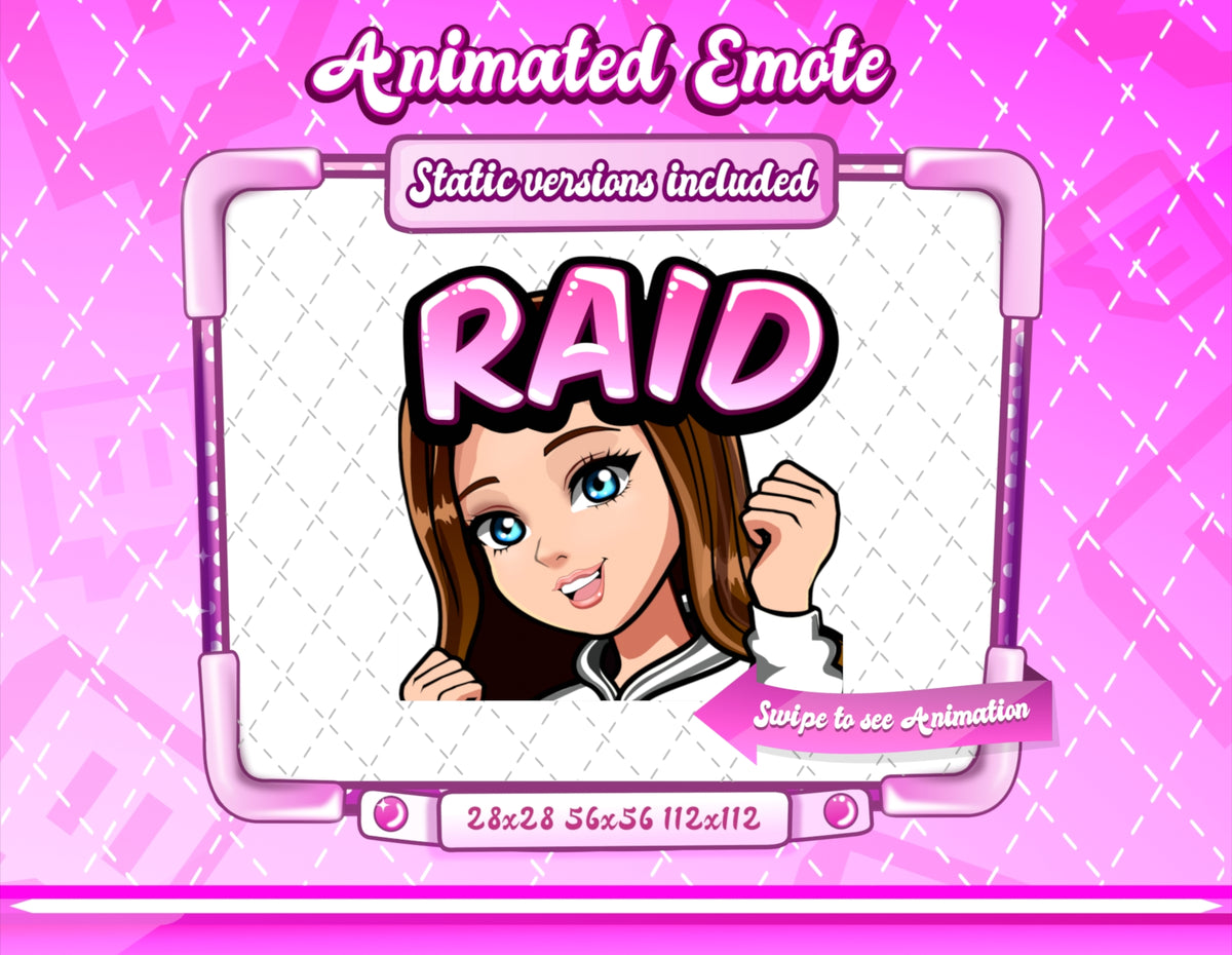 Animated Cartoon Glam emotes V3