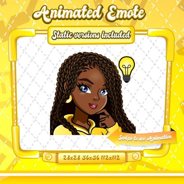 Animated Cartoon Glam emote