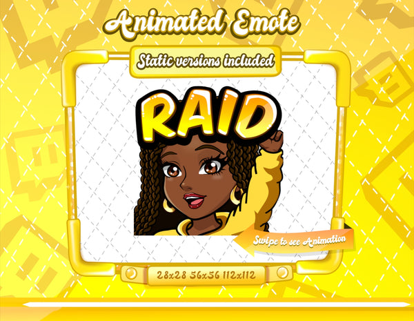 Animated Cartoon Glam emotes V1B