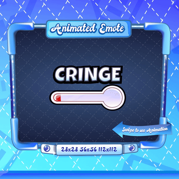 Animated Cringe Meter Emote