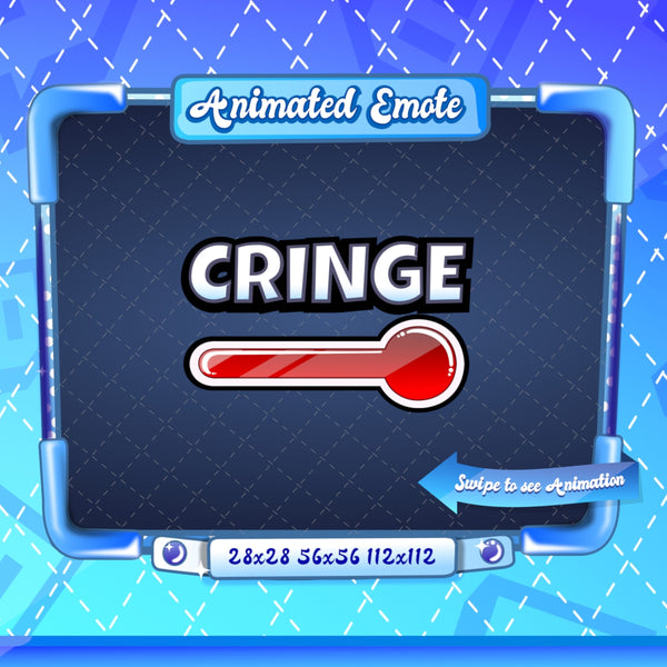 Animated Cringe Meter Emote