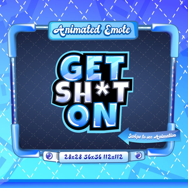 Animated Blue Get sh*t on Emote