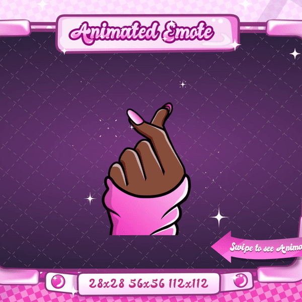 Animated Finger Heart Emote V2