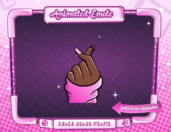 Animated Finger Heart Emote V2