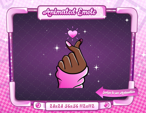 Animated Finger Heart Emote V2