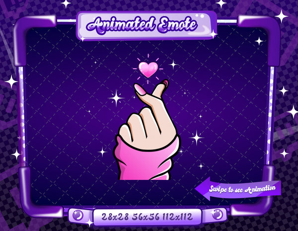 Animated Finger Heart Emote V3