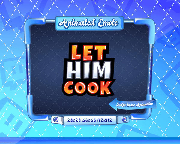 Animated Let Him Cook Emote