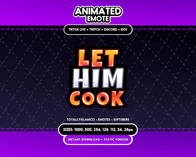 Animated Let Him Cook Emote