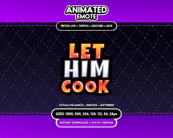 Animated Let Him Cook Emote