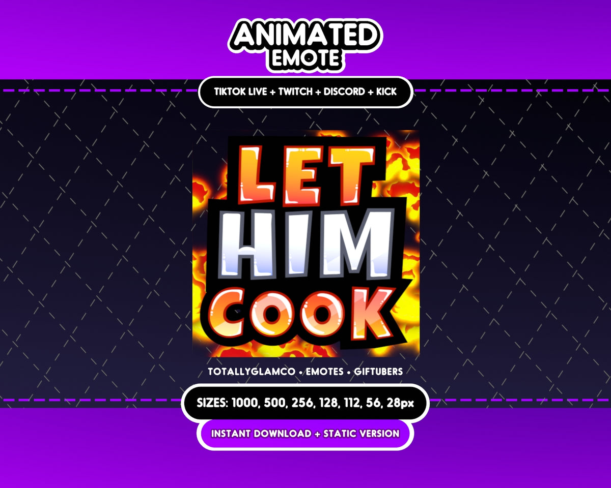 Animated Let Him Cook Emote