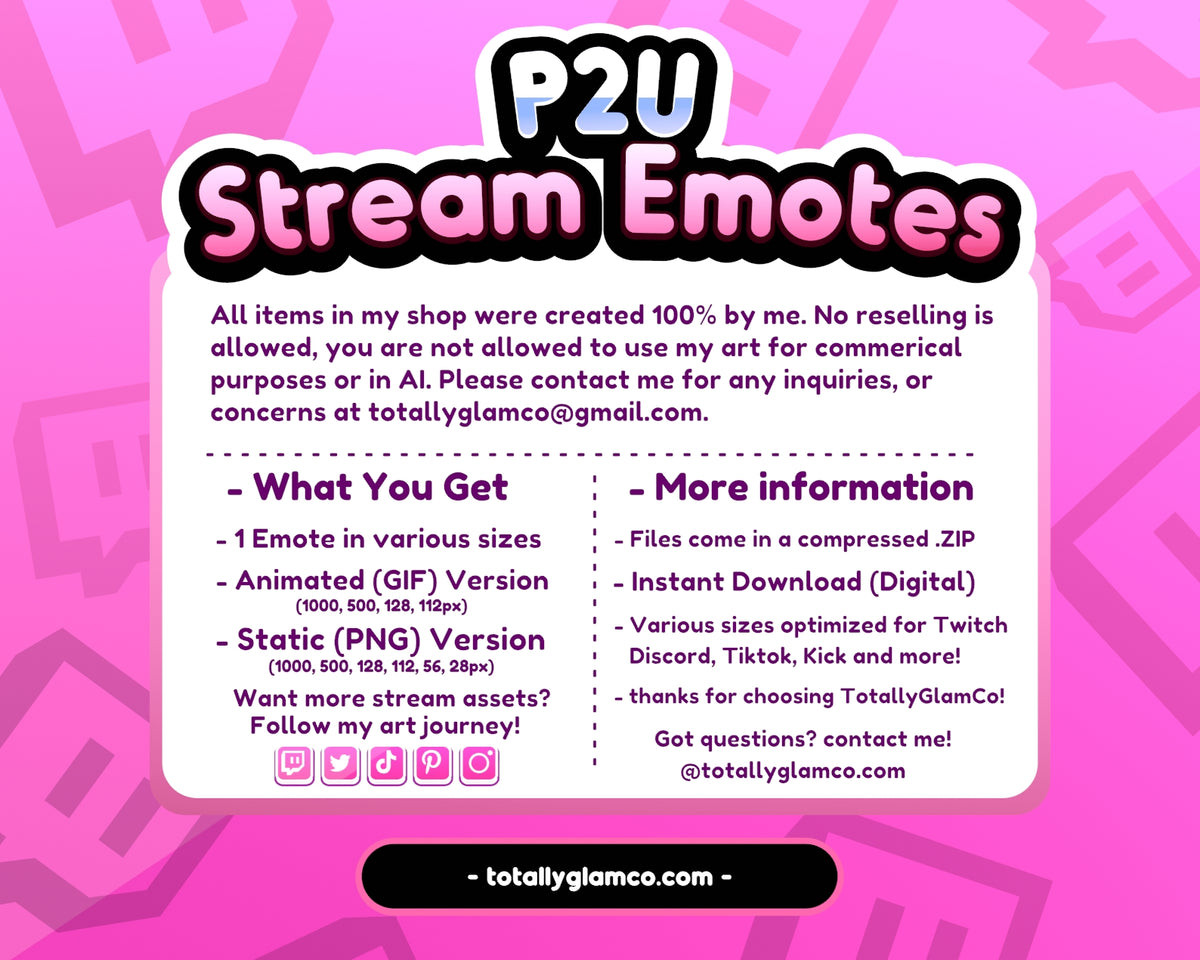 Animated Hype Text Emote V9