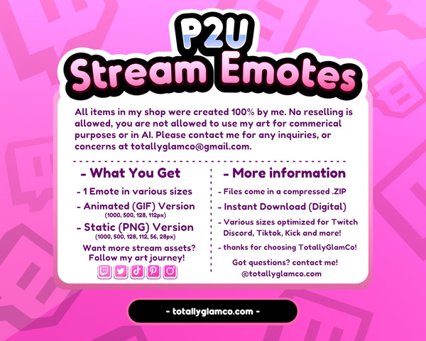 Animated Hype Text Emote V9