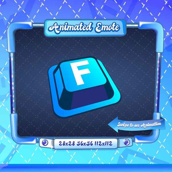 Animated Blue Press F Emote V1
