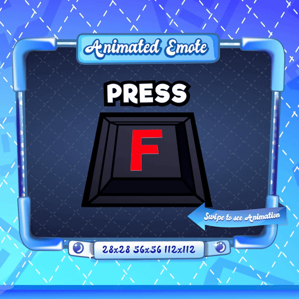 Animated Black Press F Emote
