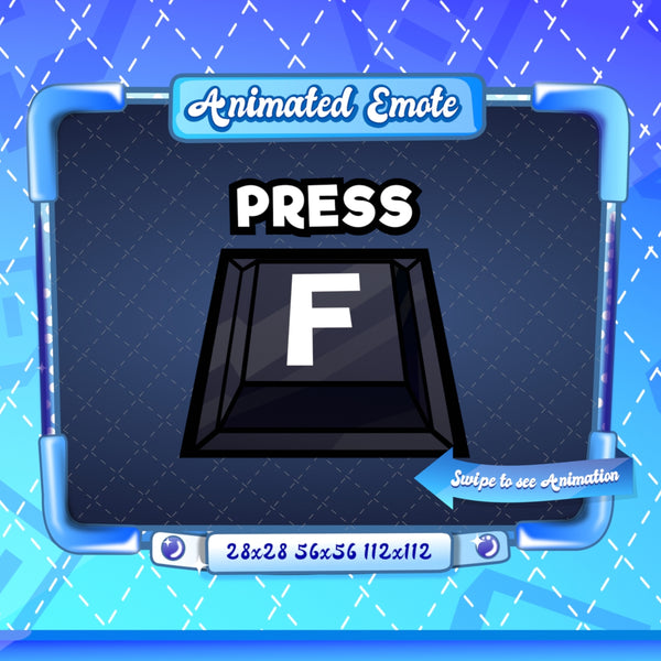 Animated Black Press F Emote
