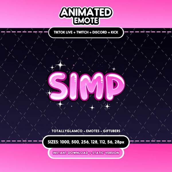 Animated + Static Simp Emote