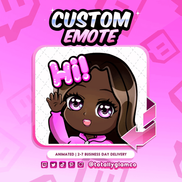 Animated Hi YCH Custom Chibi Emote