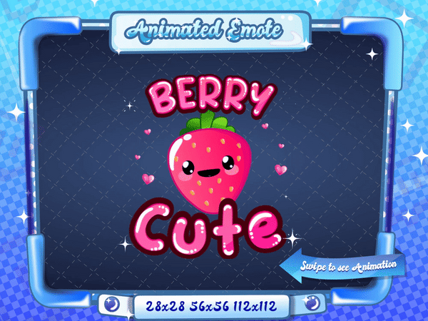Animated Kawaii Berry Cute Emote
