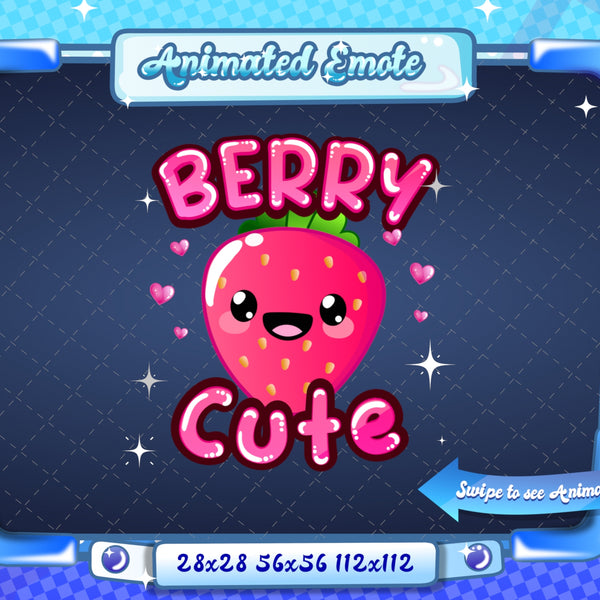 Animated Kawaii Berry Cute Emote