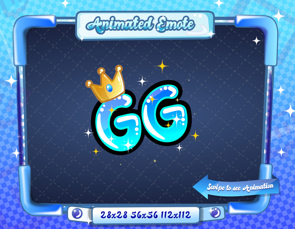 Animated Blue Text Emotes V1