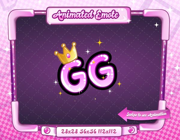 Animated Pink Text Emotes V1