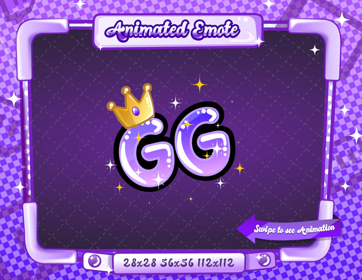 Animated Purple Text Emotes V1