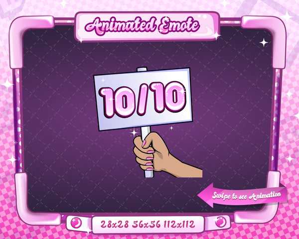 Animated Twitch 10/10 Emote V1