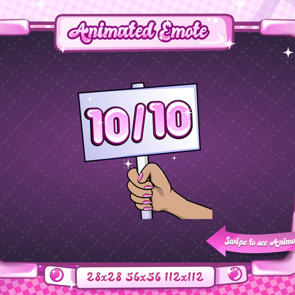 Animated Twitch 10/10 Emote V1