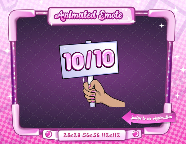 Animated Twitch 10/10 Emote V1