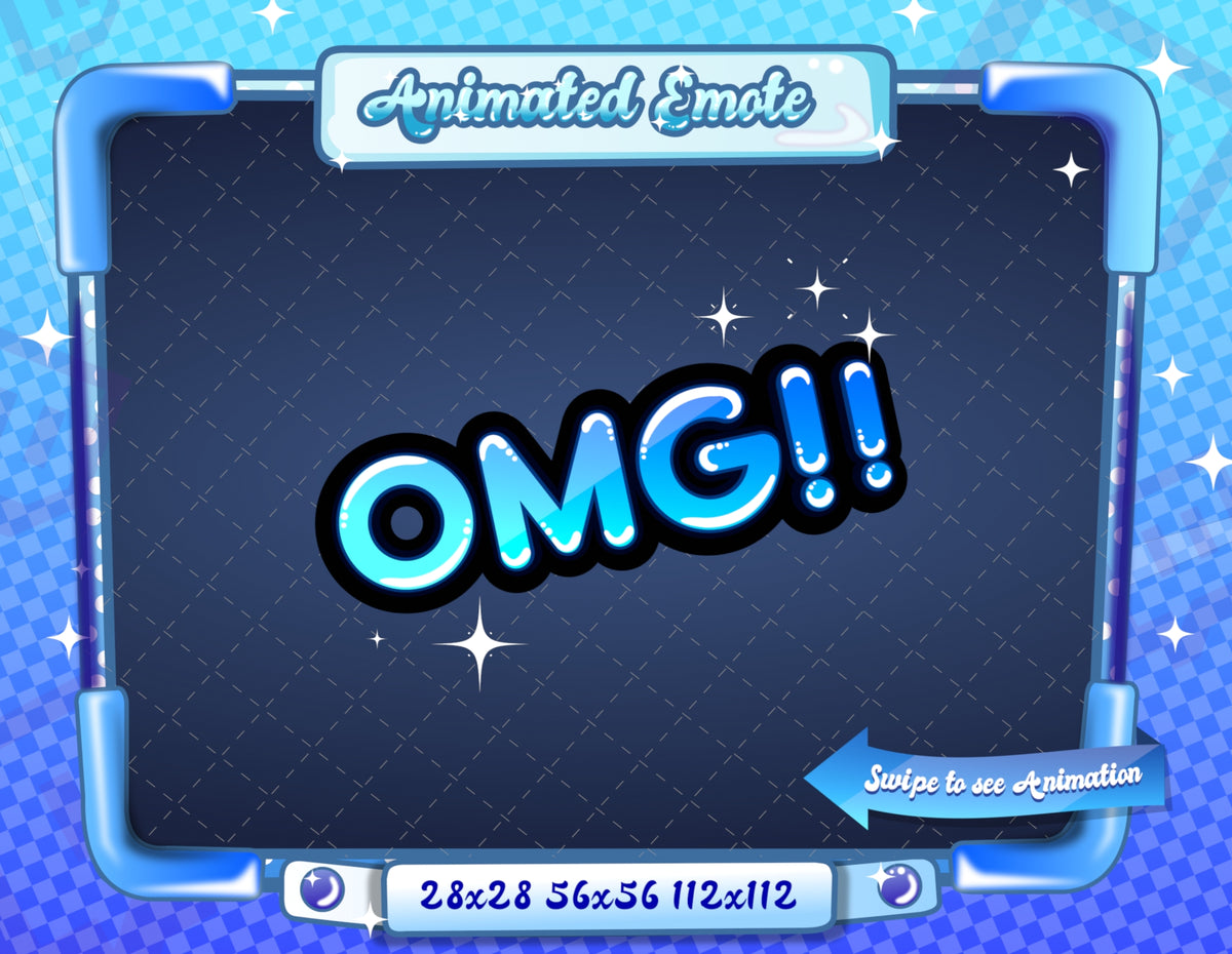 Animated Blue Text Emotes V1