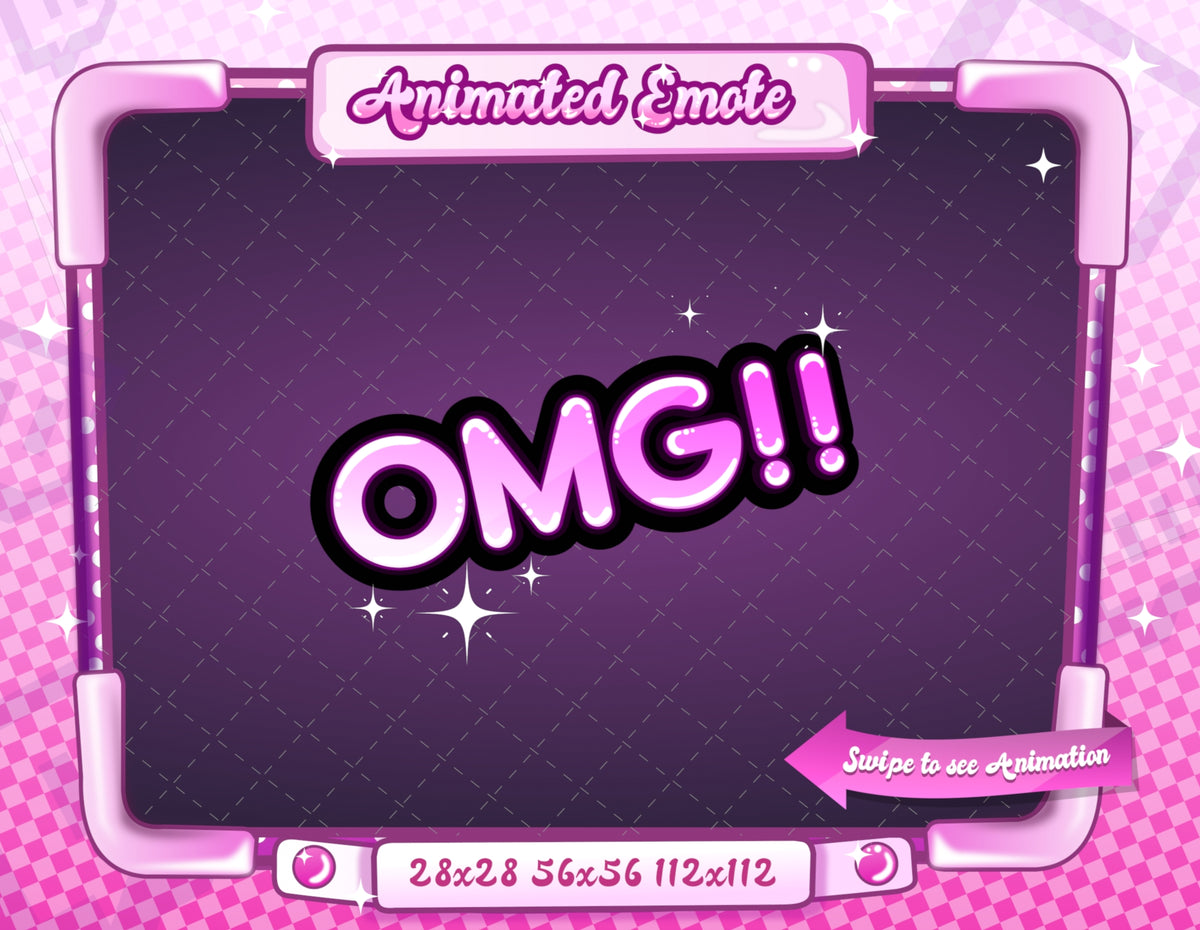 Animated Pink Text Emotes V1