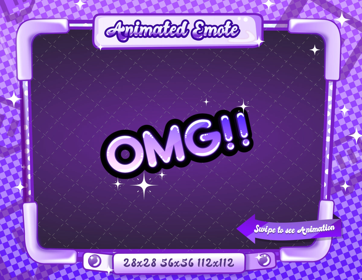 Animated Purple Text Emotes V1