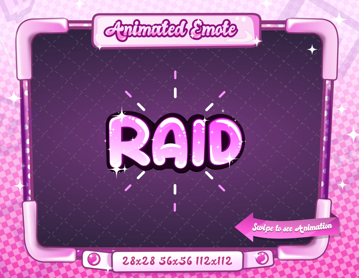 Animated Pink Text Emotes V1