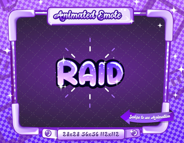 Animated Purple Text Emotes V1