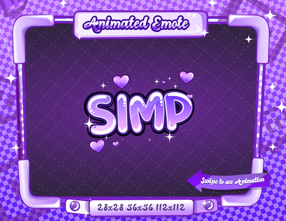 Animated Purple Text Emotes V1