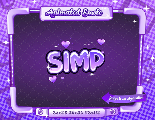 Animated Purple Text Emotes V1