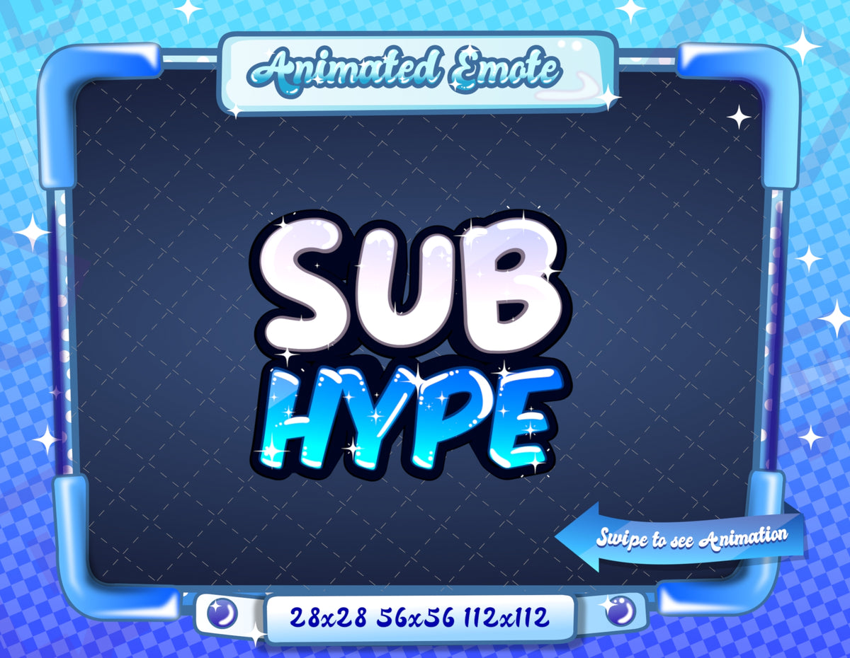 Animated Blue Text Emotes V1