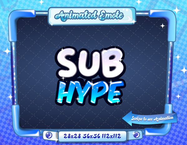 Animated Blue Text Emotes V1