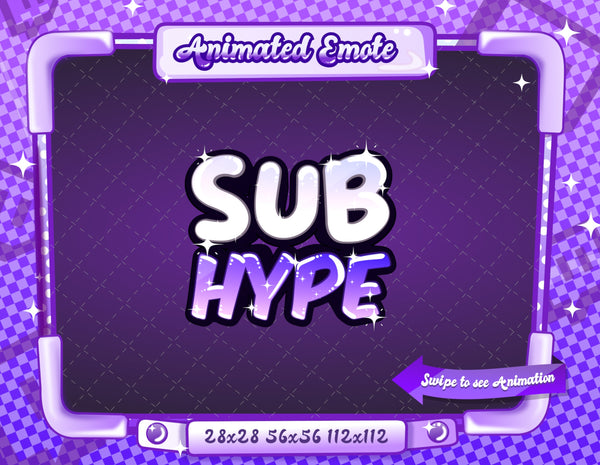 Animated Purple Text Emotes V1