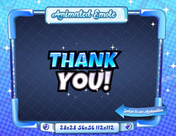 Animated Blue Text Emotes V1