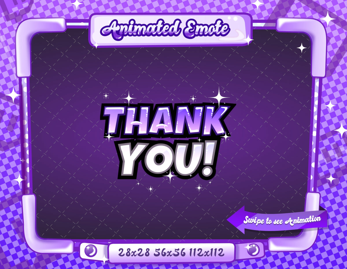 Animated Purple Text Emotes V1