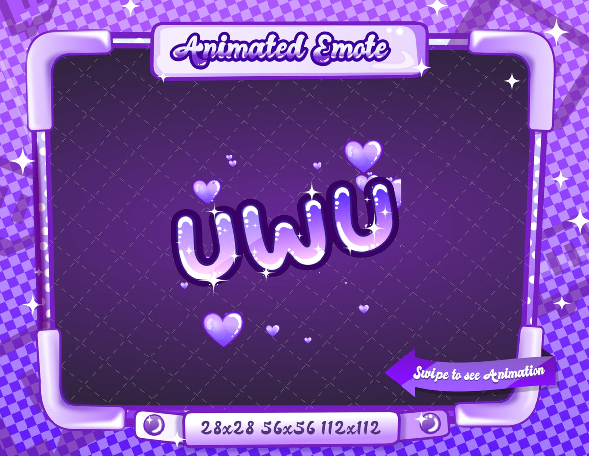 Animated Purple Text Emotes V1