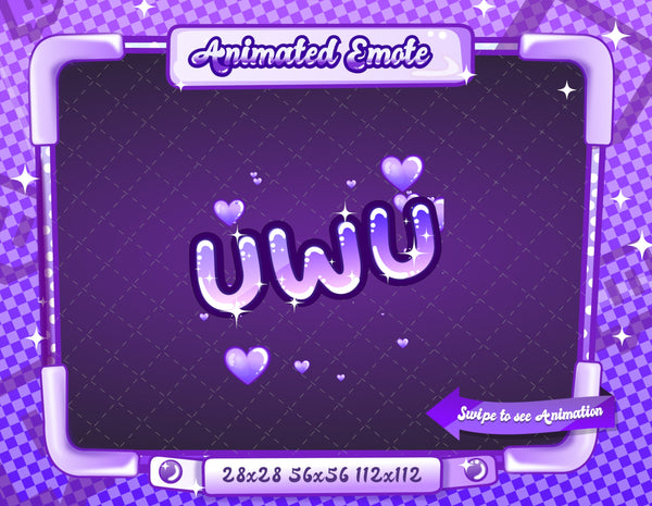 Animated Purple Text Emotes V1