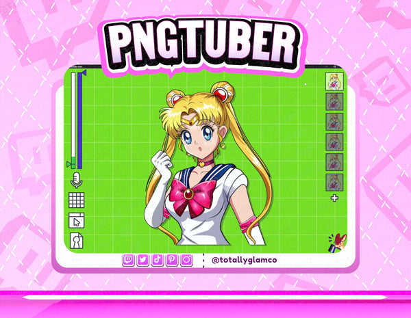 Animated Sailor moon GIFtuber