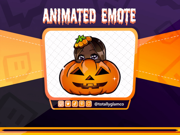 Animated Pumpkin Lurk emote