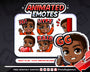 Animated Black boy emotes V1